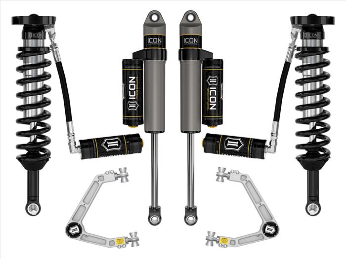 ICON 2023-2024 Chevrolet Colorado WT, LT, & Z71, 1.75-2.5" Lift, Stage 4 Suspension System w/ Billet Upper Control Arms ICONVEHICLE Autoparts