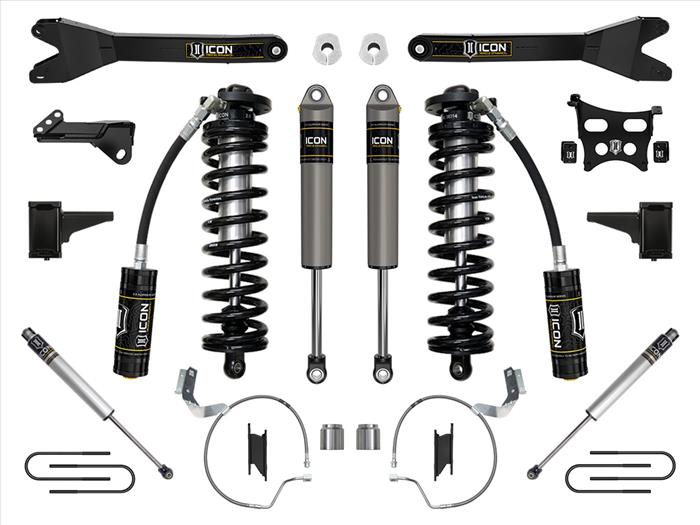 ICON 2023 Ford F-250/F-350 Super Duty 4WD, 4-5.5" Lift, Stage 3 Coilover Conversion System w/ Radius Arms ICONVEHICLE Autoparts