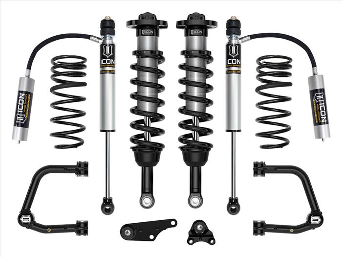 ICON 2024 Toyota Tacoma 1.25-3" Lift, Stage 3 Suspension System, Tubular, Triple Rate Rear Springs