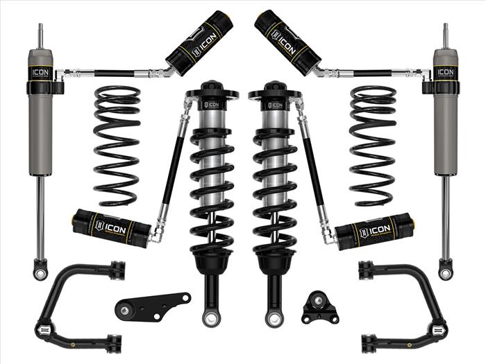 ICON 2024 Toyota Tacoma 1.25-3" Lift, Stage 4 Suspension System, Tubular, Triple Rate Rear Springs