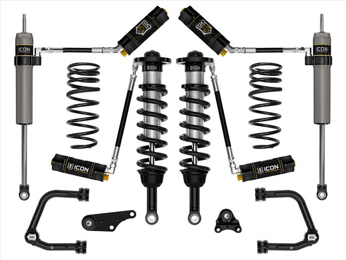 ICON 2024 Toyota Tacoma 1.25-3" Lift, Stage 5 Suspension System, Tubular, Triple Rate Rear Springs