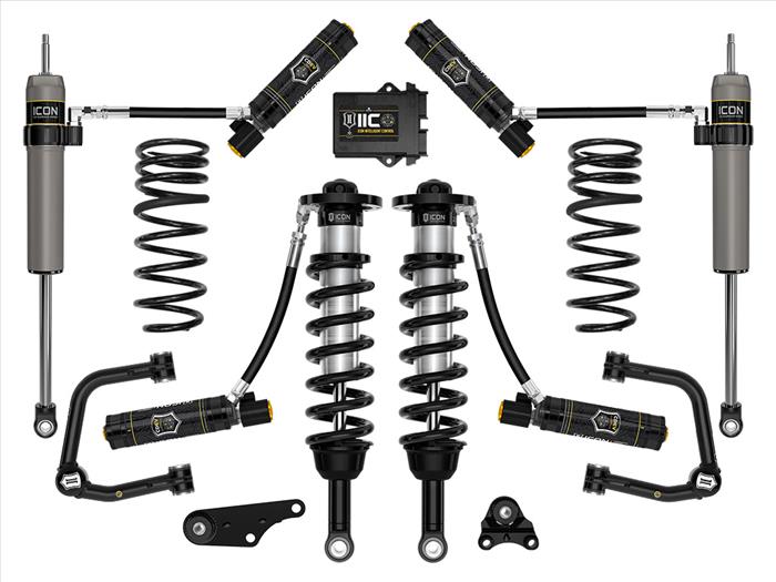 ICON 2024 Toyota Tacoma 1.25-3" Lift, Stage 6 Suspension System, Tubular, Triple Rate Rear Springs