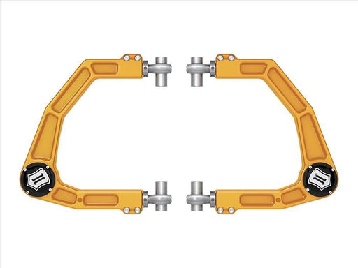 ICON 2024 Toyota Tacoma/2024 Toyota Land Cruiser 250 Series/2024 Lexus GX550, Front, Billet Upper Control Arms w/ Delta Joint Pro, Gold Anodizing ICONVEHICLE Autoparts