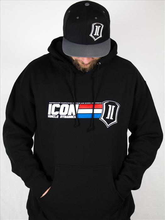 ICON GI-Logo Hoodie Ð Black, XXXL ICONVEHICLE Autoparts