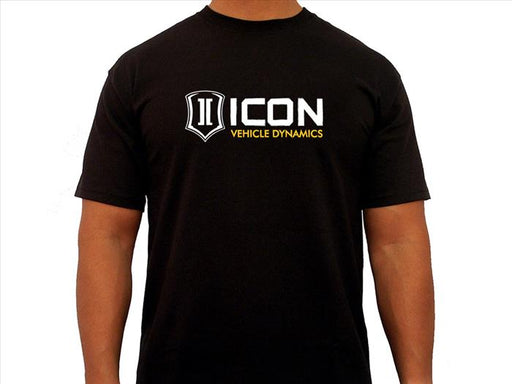 ICON R&D-Logo Tee Ð Black, Large ICONVEHICLE Autoparts