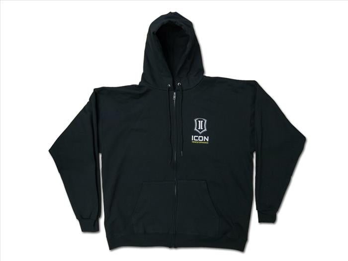 ICON Standard-Logo Hoodie Ð Black, Medium ICONVEHICLE Autoparts