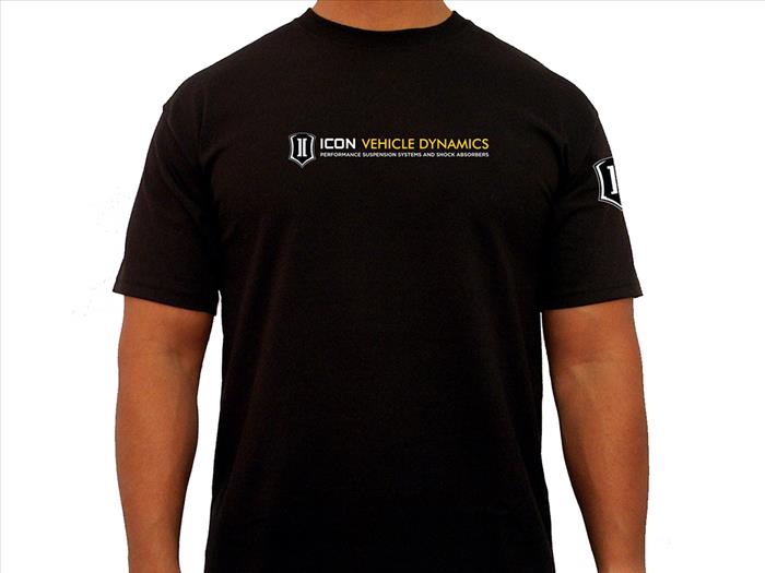 ICON Standard-Logo Tee Ð Black, Extra Large ICONVEHICLE Autoparts