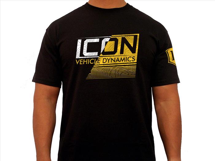 ICON Strikeout-Logo Tee Ð Black, Large ICONVEHICLE Autoparts