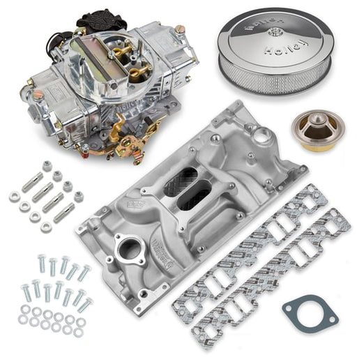 Holley Street Avenger Carburetor and SBC Vortec Intake Manifold Combo VK060093 HOLLEY Autoparts
