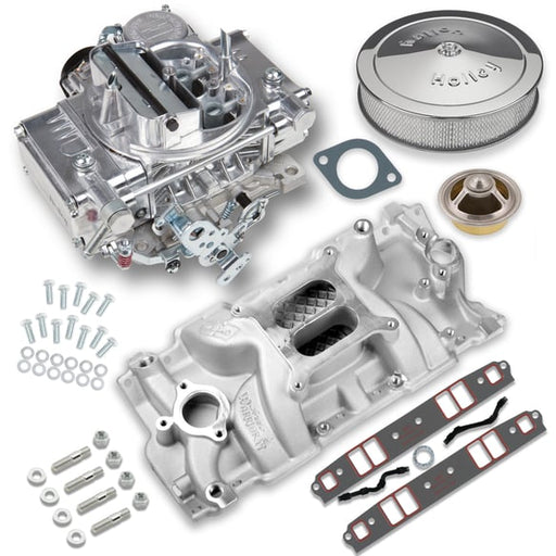 Street Warrior Carburetor and SBC Intake Manifold Combo VK060008 HOLLEY Autoparts