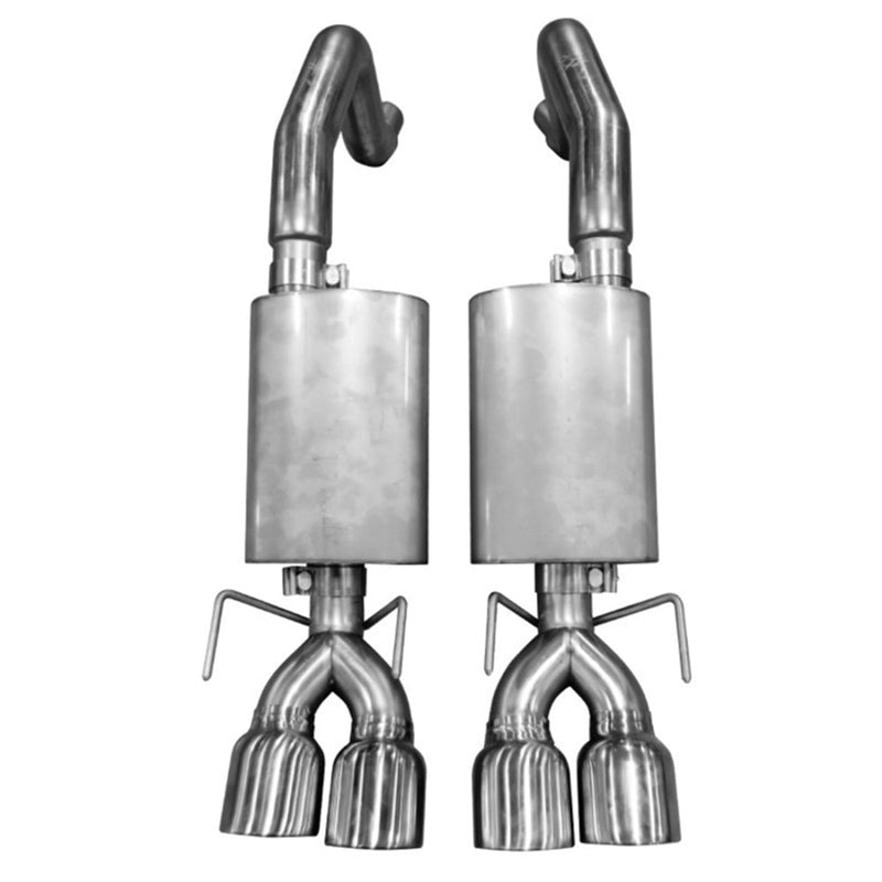 Kooks 05-08 Chevy Corvette C6 LS2/LS3 6.0L/6.2L OEM x 2 1/2in Axleback w/Pol tips 21606100 CAT-BACK Exhaust