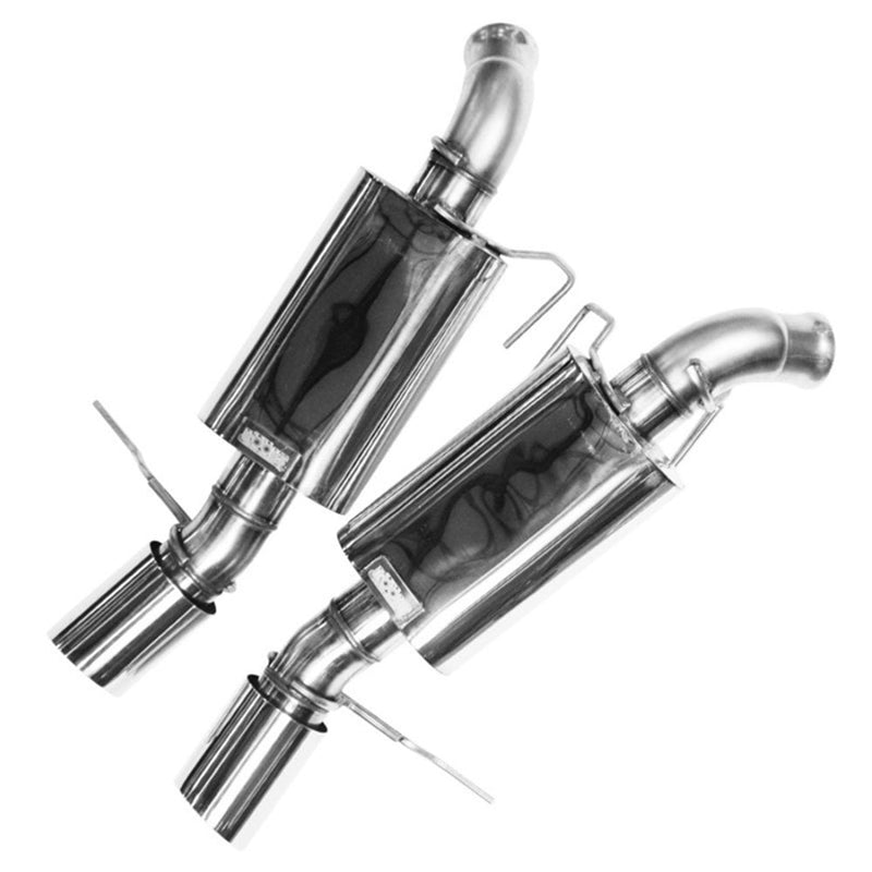 Kooks 05-09 Ford Mustang GT 4.6L 3V 2 1/2in SS Axle Back Exhaust w/ 4in Polished Slash Cut Tips 11306100 MUSTANG