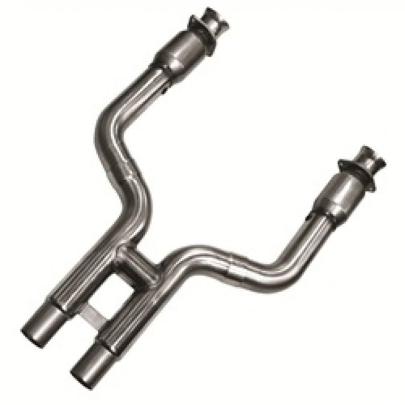 Kooks 07-10 Ford Shelby GT-500 5.4L 4V 3in x 2 1/2in OEM GREEN Cat SS H-Pipe Kooks HDR Req 11323600 MUSTANG