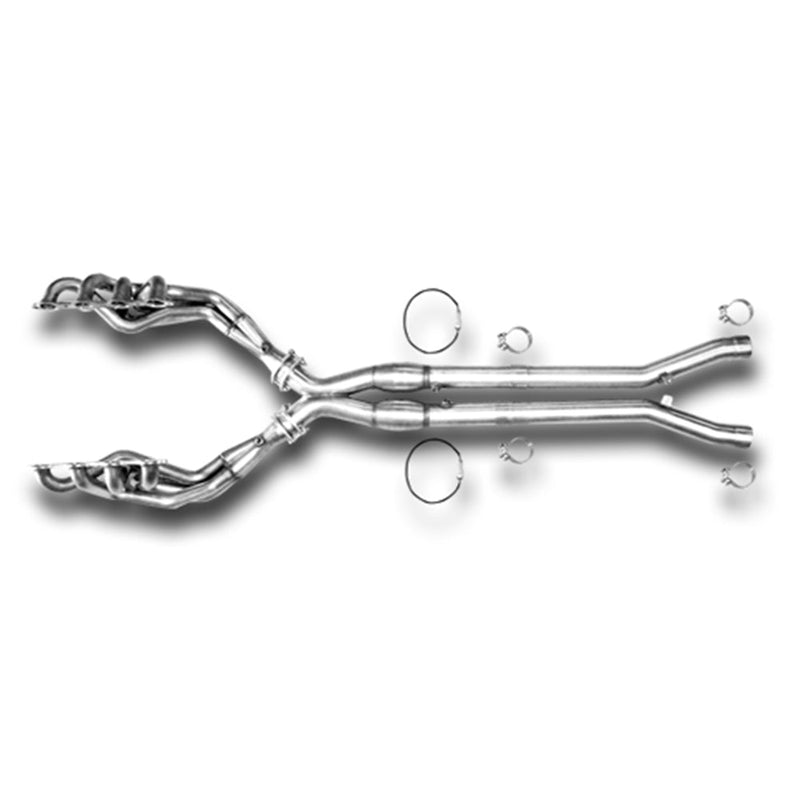 Kooks 14-17 Chevrolet SS Base 1-7/8 x 3 Header & Catted X-Pipe Kit 2510H420 CHEVY SS Exhaust