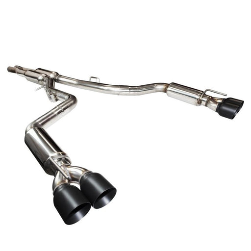 Kooks 2015+ Dodge Challenger Hellcat 3in Competition Cat-Back Exhaust 4in Black Slash Cut Tips 31634310 - DSP PERFORMANCE MOTORSPORTS