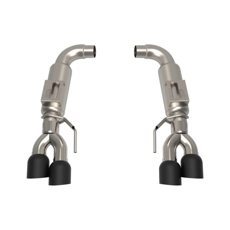 Kooks 2018+ Mustang 5.0L 4V OEM x 3in Axle-Back Exh w/3in Round Race Mufflers 4in Black Quad Tips 11516260 MUSTANG