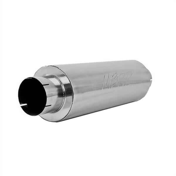 MBRP Quiet Tone Series Diesel High-Flow 409 Stainless Steel 4 Inch Muffler M1004S MBRP Exhaust Autoparts