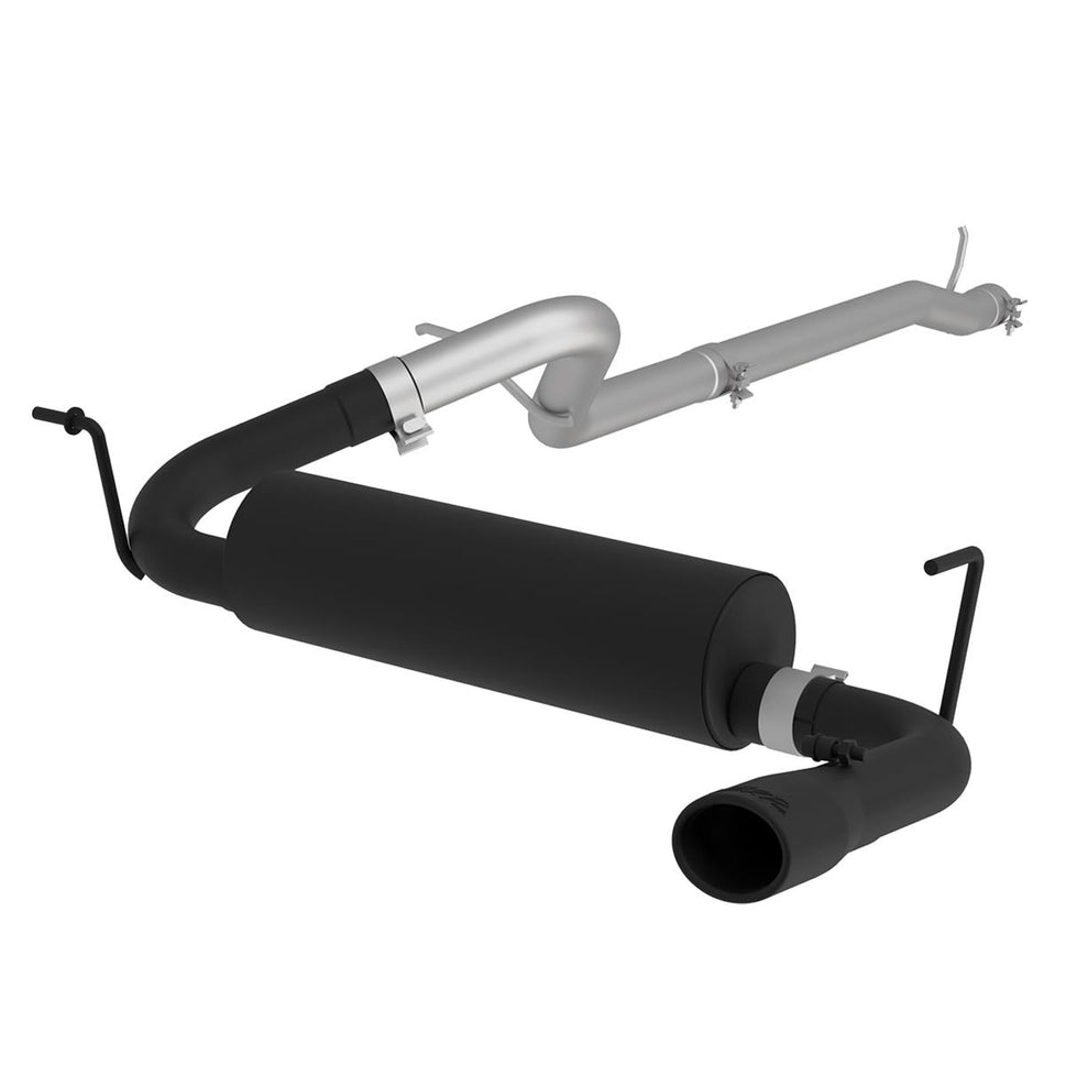 MBRP Black Series Exhaust Systems for 2007-2017 WRANGLER, 2018 WRANGLER JK - S5526BLK