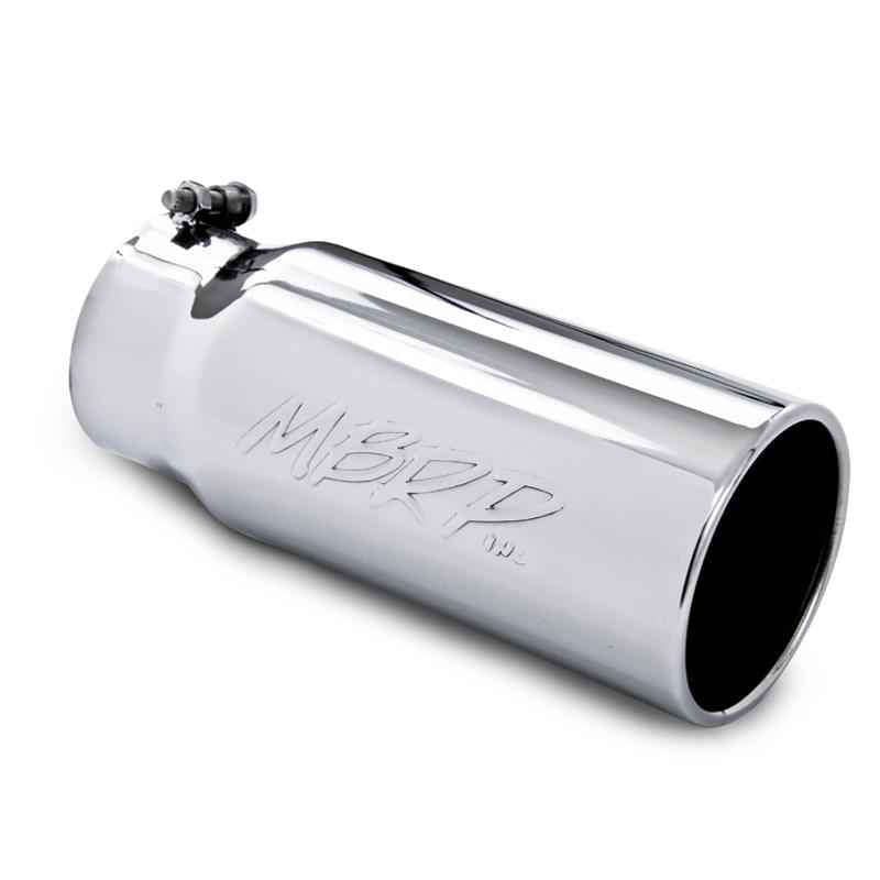 MBRP Round, Polished 4 Inch Exhaust Tip T5050 MBRP Exhaust Autoparts