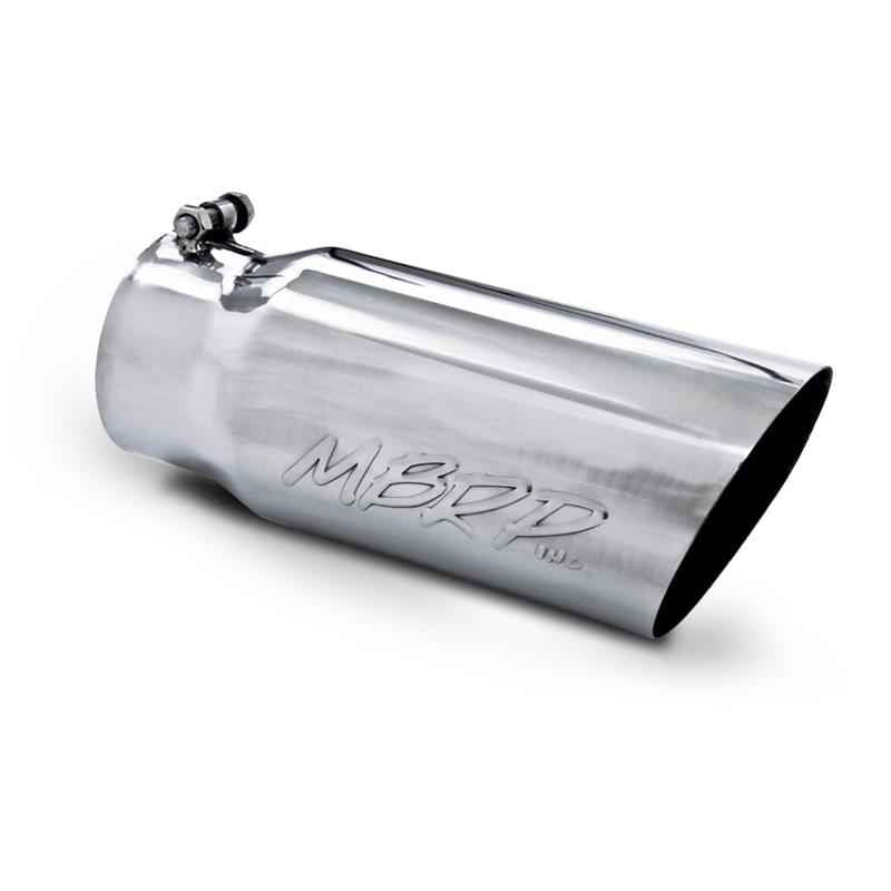 MBRP Round, Polished 4 Inch Exhaust Tip T5052 MBRP Exhaust Autoparts