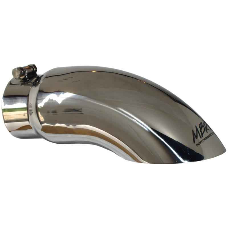 MBRP Round/Turndown, Polished 4 Inch Exhaust Tip T5086 MBRP Exhaust Autoparts