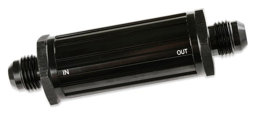 Mr. Gasket -6 AN Male Fuel Filter 30 Micron - Black MR GASKET