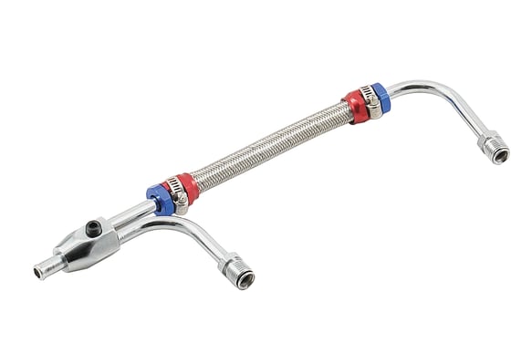 Mr. Gasket Adjustable Fuel Line with Red and Blue Hose Ends MR GASKET
