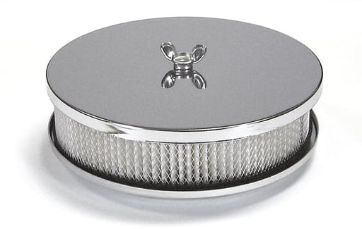 Mr. Gasket Air Cleaner - 6-1/2 Inch Diameter, 2 Inch Tall - Chrome MR GASKET