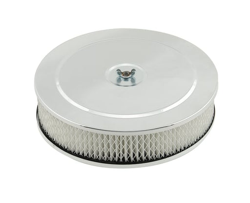 Mr. Gasket Air Cleaner - 9 Inch Diameter x 2-3/4 Inch Tall - Chrome MR GASKET