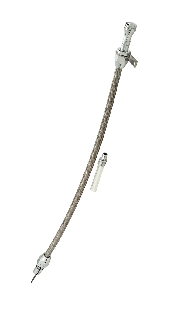 Mr. Gasket Automatic Transmission Dipstick & Tube - Braided Stainless Steel MR GASKET