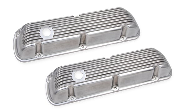 Mr. Gasket Cast Aluminum Valve Covers Pair - Polished