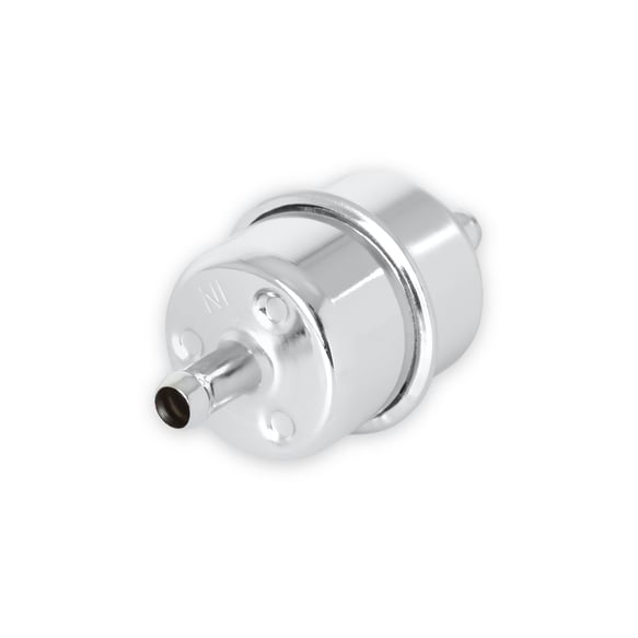 Mr. Gasket Chrome Fuel Filter - Fits 3/8 Inch Hose MR GASKET