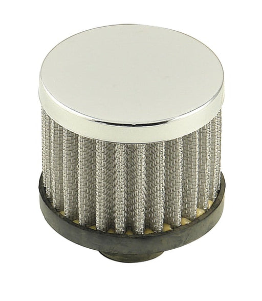 Mr. Gasket Chrome Valve Cover Breather - Push On Style Open Element MR GASKET