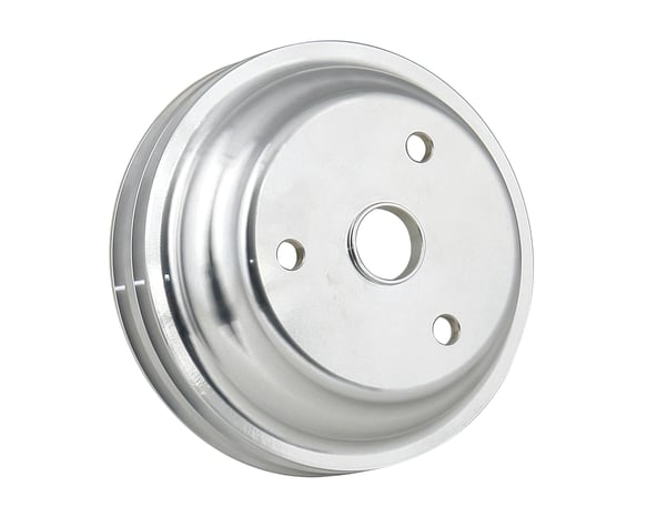 Mr. Gasket Crank Pulley - Aluminum - Double Groove