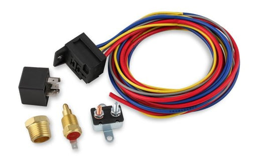 Mr. Gasket Electric Fan Harness & Relay Kit with 185 Degree Temperature Switch MR GASKET