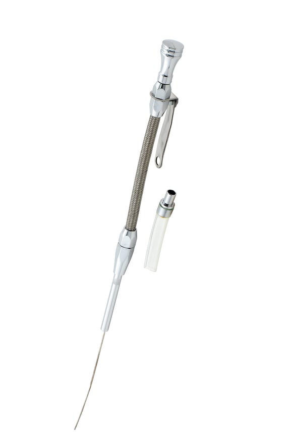 Mr. Gasket Engine Oil Dipstick & Tube - Braided Stainless Steel MR GASKET