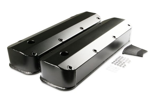 Mr. Gasket Fabricated Aluminum Valve Covers - Black Finish MR GASKET