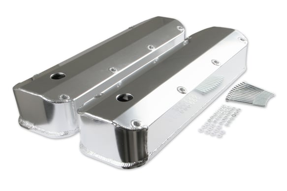 Mr. Gasket Fabricated Aluminum Valve Covers - Silver Finish MR GASKET