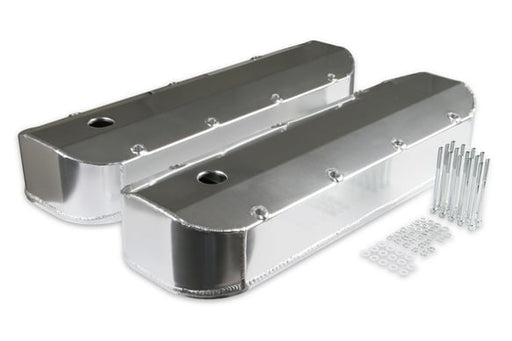 Mr. Gasket Fabricated Aluminum Valve Covers with Breather Holes - Long Bolt MR GASKET