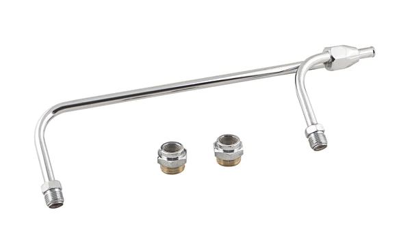 Mr. Gasket Fuel Line - 3/8 Inch Dual Inlet - Chrome MR GASKET