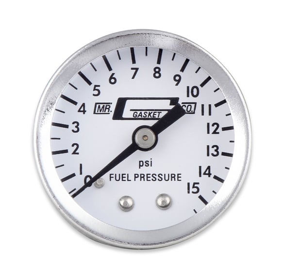 Mr. Gasket Fuel Pressure Gauge - 0-15 PSI - 1-1/2 Inch Diameter MR GASKET