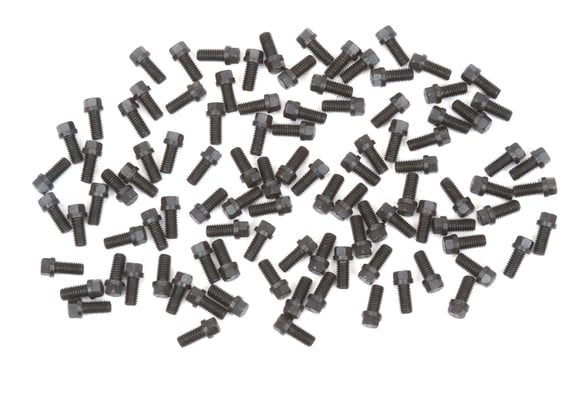 Mr. Gasket Header Bolts - 3/8-16 x 3/4 Inch Hex Head - Black Oxide - 100 Pieces MR GASKET