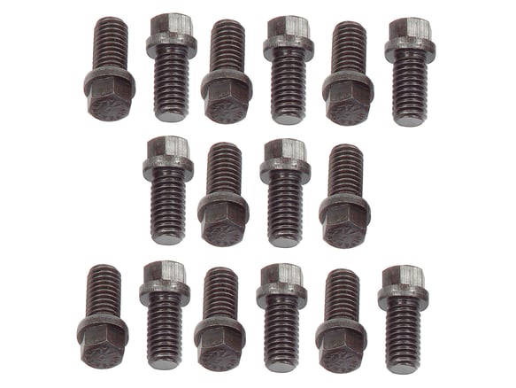 Mr. Gasket Header Bolts - 3/8-16 x 3/4 Inch Hex Head - Set of 16