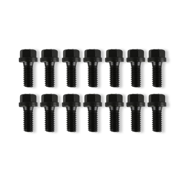 Mr. Gasket Header Bolts - 5/16-18 x 3/4 Inch Hex Head - Black Oxide MR GASKET