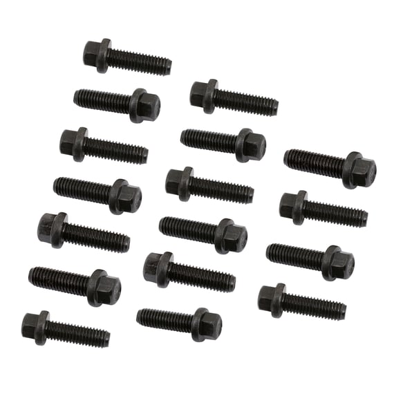 Mr. Gasket Header Bolts - M8-1.25 x 25mm Hex Head - Black Oxide MR GASKET