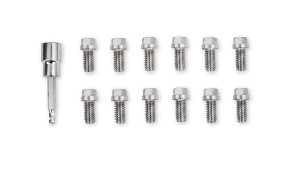 Mr. Gasket Headlock Locking Header Bolts - 3/8-16 x 3/4 Inch - Set of 12 MR GASKET