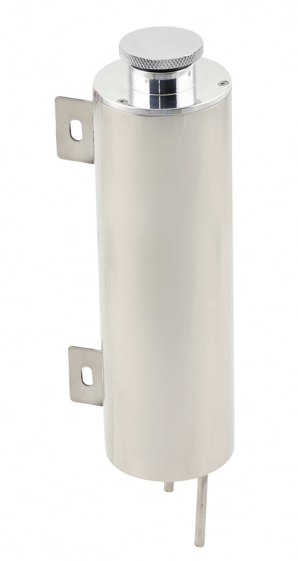 Mr. Gasket Overflow Tank - 3 Inch Diameter 10" Height Polished Stainless Steel MR GASKET