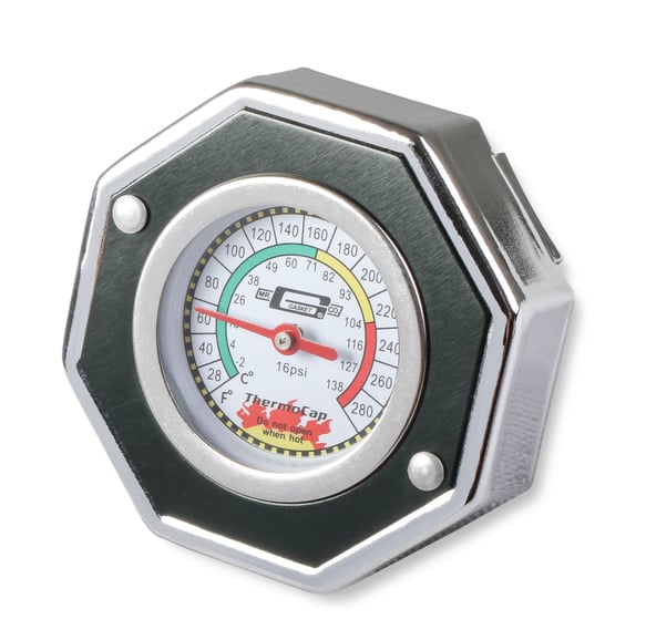 Mr. Gasket Thermocap - 16 PSI - Black