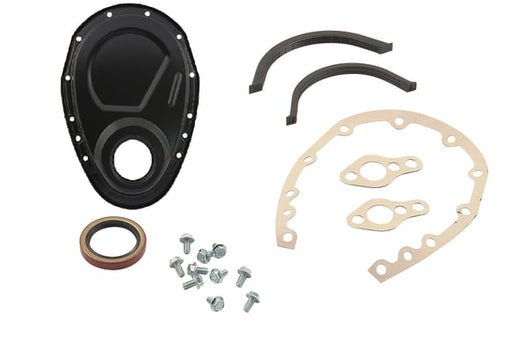 Mr. Gasket Timing Cover Kit - Flat Black - Small Block Chevy MR GASKET