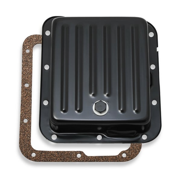 Mr. Gasket Transmission Oil Pan - Black Steel MR GASKET